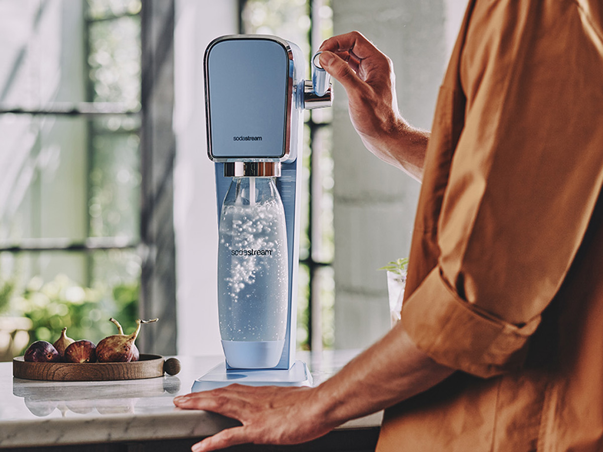 SodaStream ART Misty Blue + Butelka Fuse 1L x2 Water Pomelo