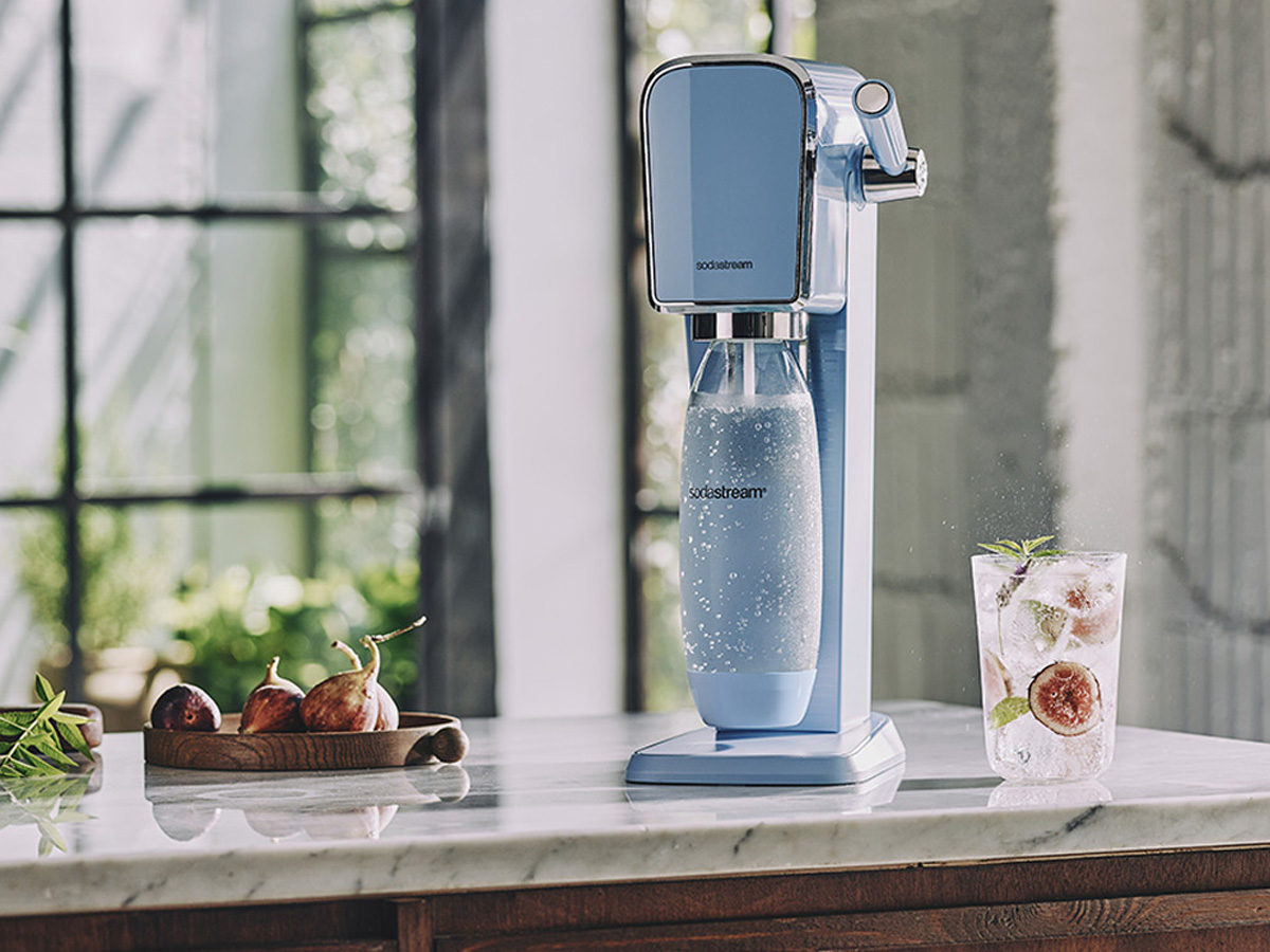 SodaStream ART Misty Blue + Butelka Fuse 1L x2 Water Pomelo