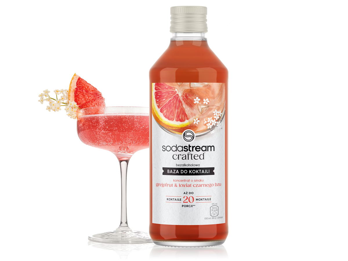 SodaStream Baza Crafted Grejpfrut & Kwiat Czarnego Bzu 330 ml