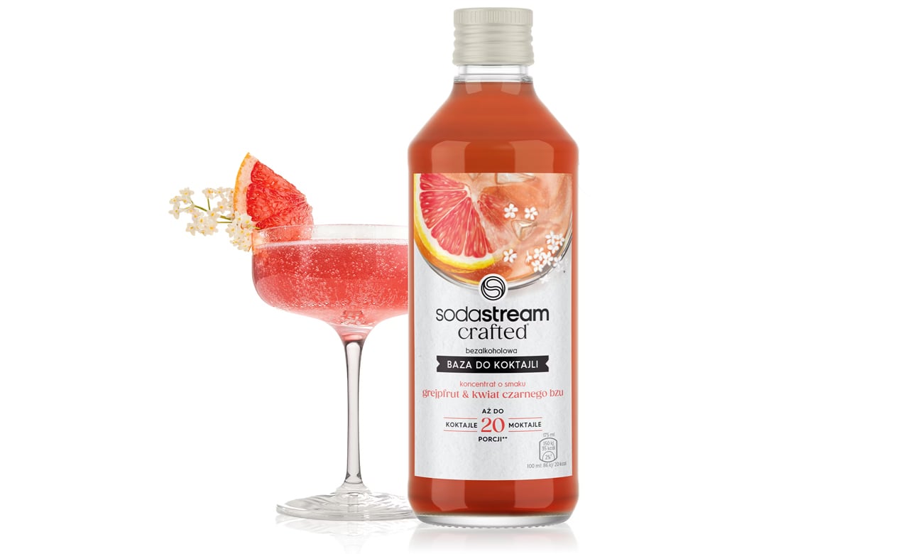 SodaStream Baza Crafted Grejpfrut & Kwiat Czarnego Bzu 330 ml