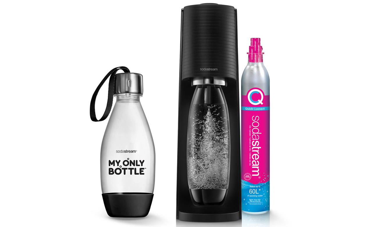 SodaStream TERRA BLACK + BUTELKA MOB BLACK