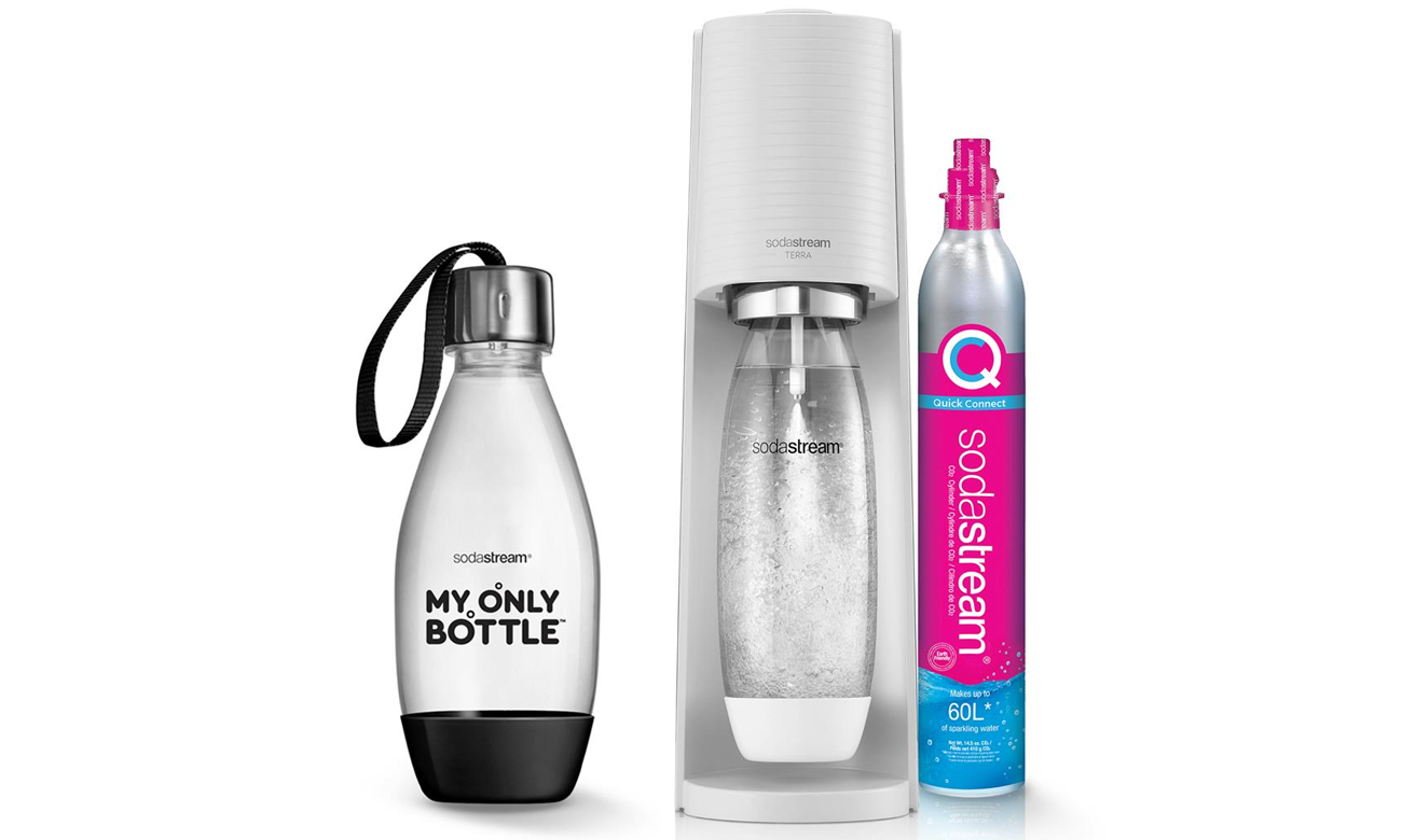 SodaStream TERRA WHITE + BUTELKA MOB BLACK