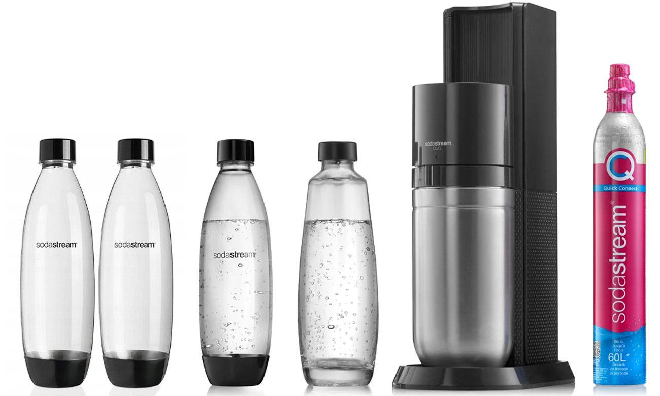 SodaStream DUO BLACK + 2x BUTELKA FUSE 1L Saturatory do wody Sklep