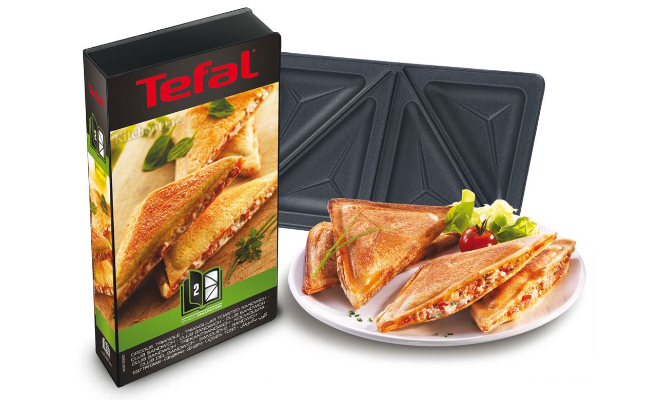 Tefal Snack Collection Trójkątne opiekane kanapki XA800212