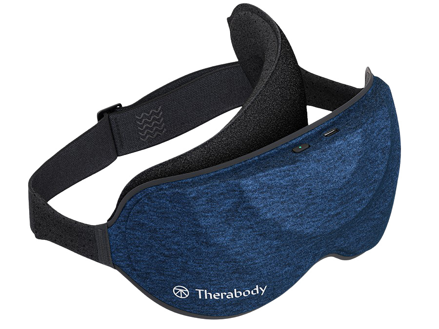 Maska Therabody Sleep mask widoczna na białym tle, widok z przodu