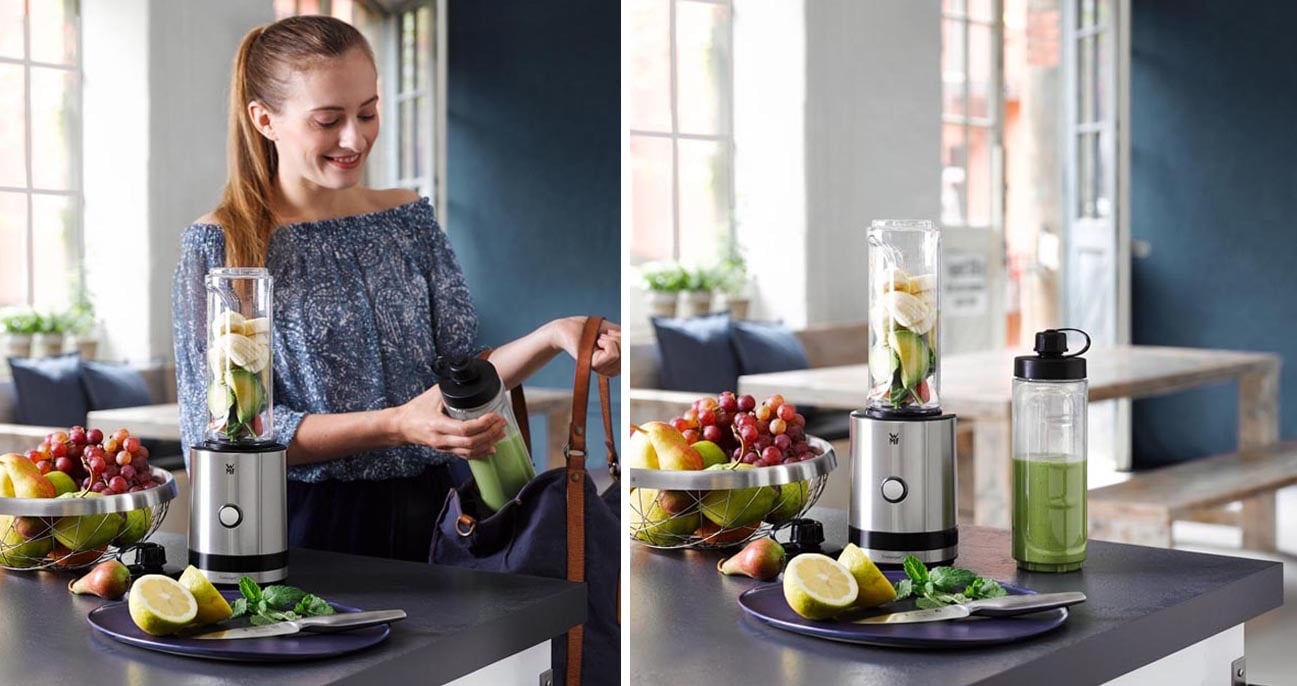 Blender WMF Smoothie KITCHENminis z 4-skrzydłowym ostrzem