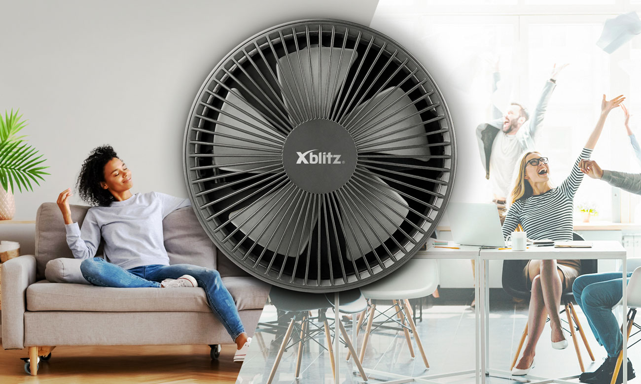 Wentylator Xblitz Aero PRO ma 5 łopatek i odkręcaną osłonę
