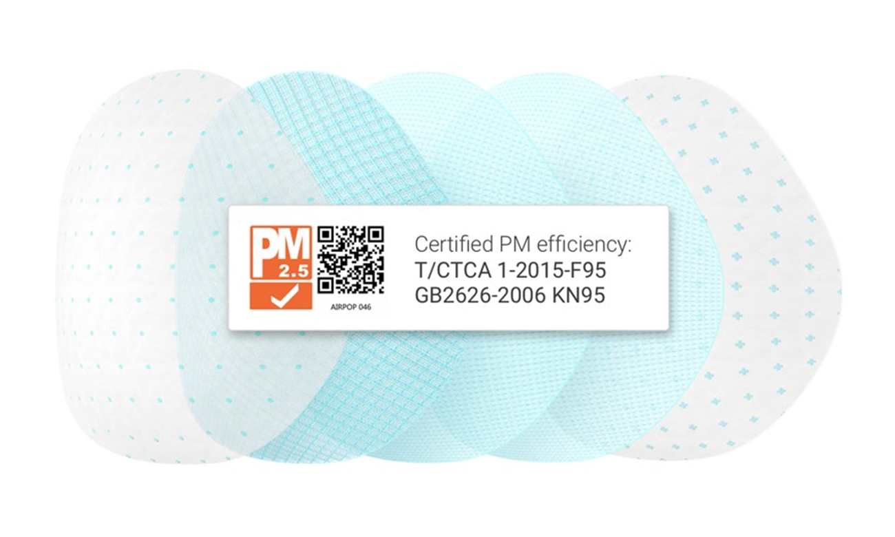 Maska ochronna Xiaomi AirPOP Pocket 4 szt czarna