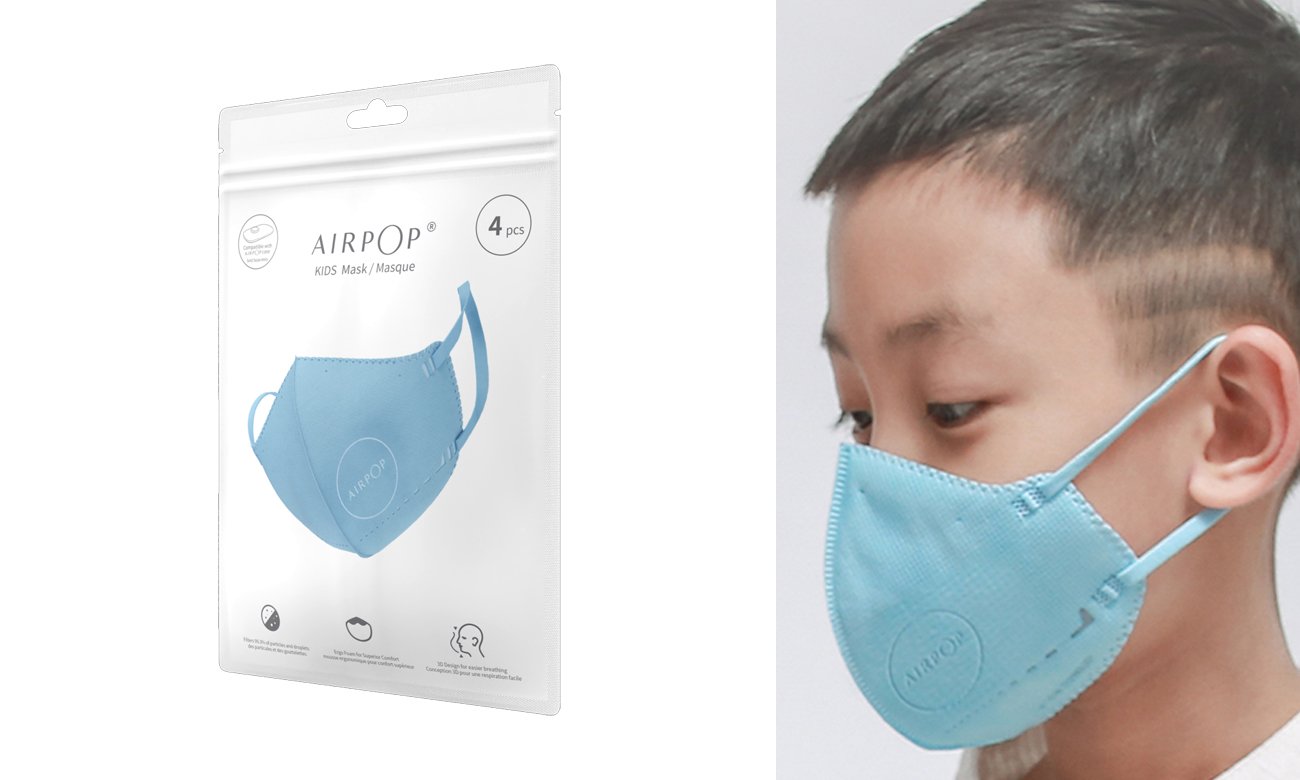 Maska ochronna Xiaomi AirPop Kids NV 4 szt niebieska