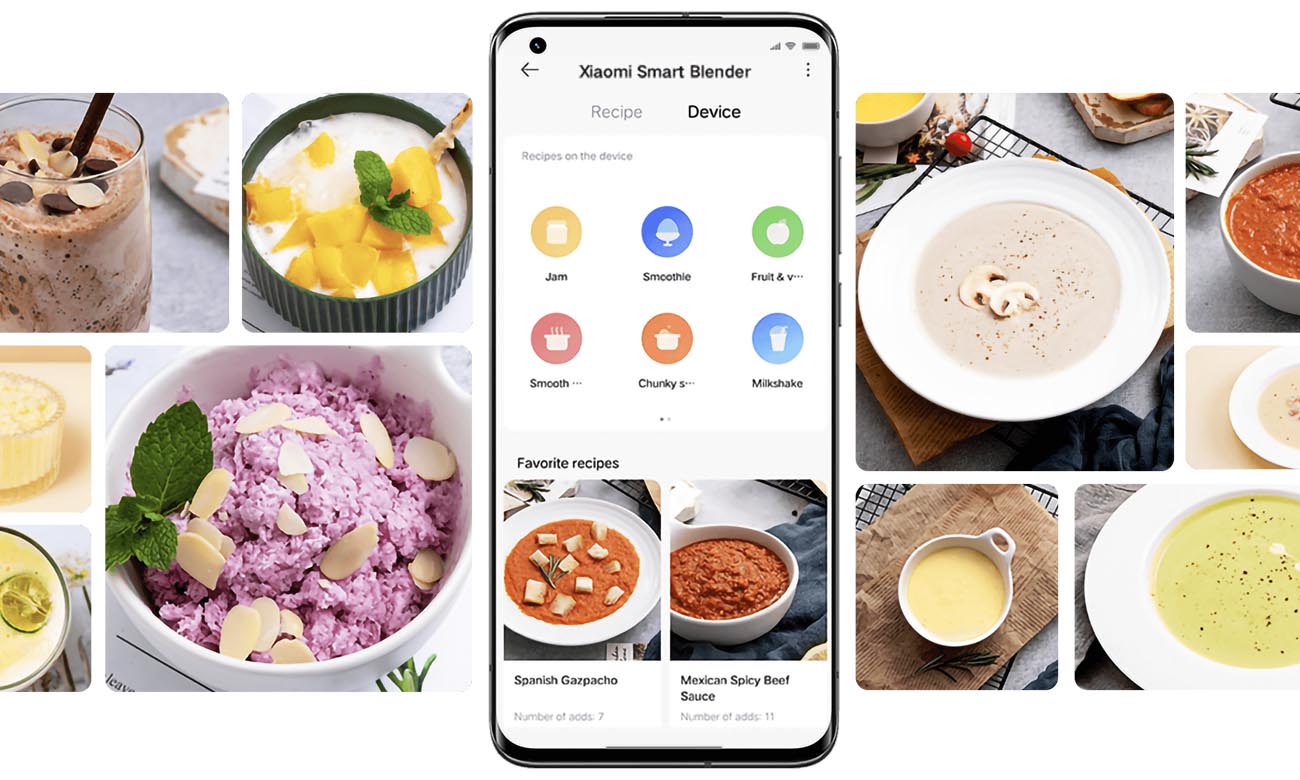 Xiaomi Smart Blender sterowanie za pomocą aplikacji