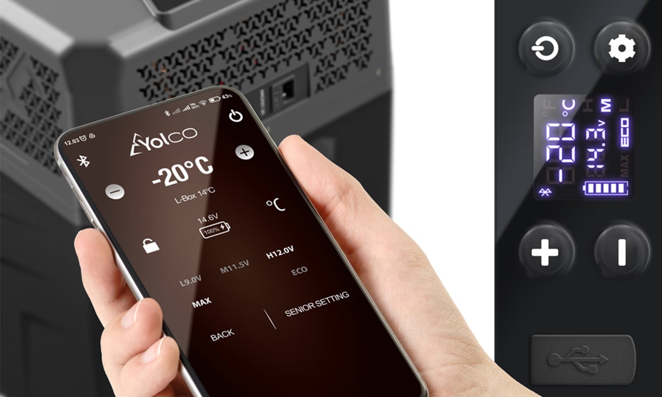 Przenośna lodówka kompresorowa Yeticool YOLCO BCX40 CARBON
