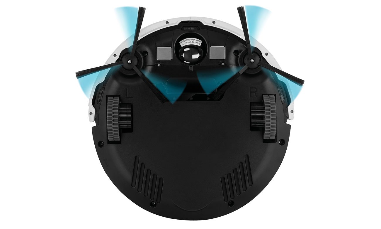 Robot sprzątający Zaco V3s Pro ma ssawkę bez turboszczotki