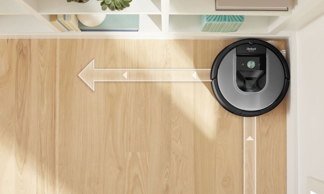 Robot sprzątający iRobot Roomba 960 sprząta przy krawędziach i w narożnikach