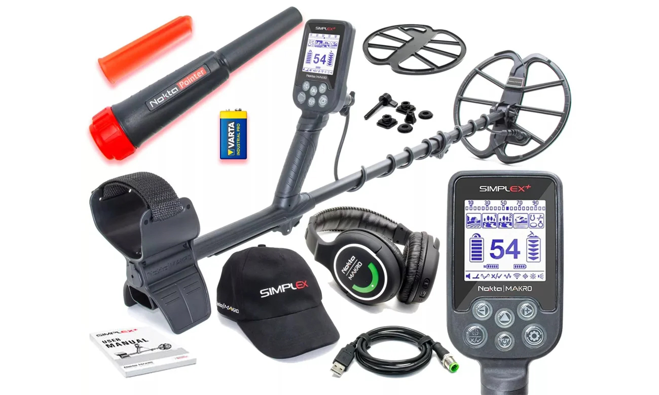 Wykrywacz metali Nokta Detection Technologies Simplex+ WHP 2.78 + Pinpointer