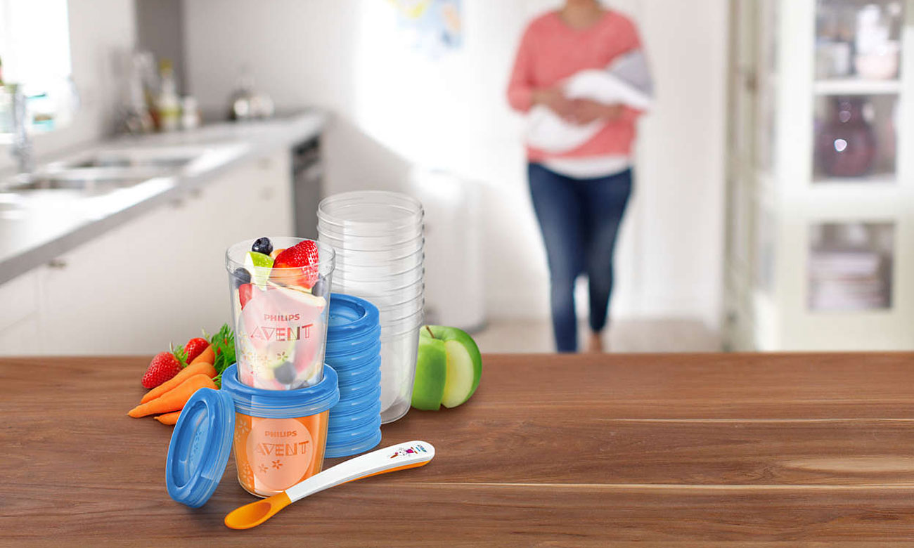 Philips Avent 20 pojemników na pokarm z pokrywkami