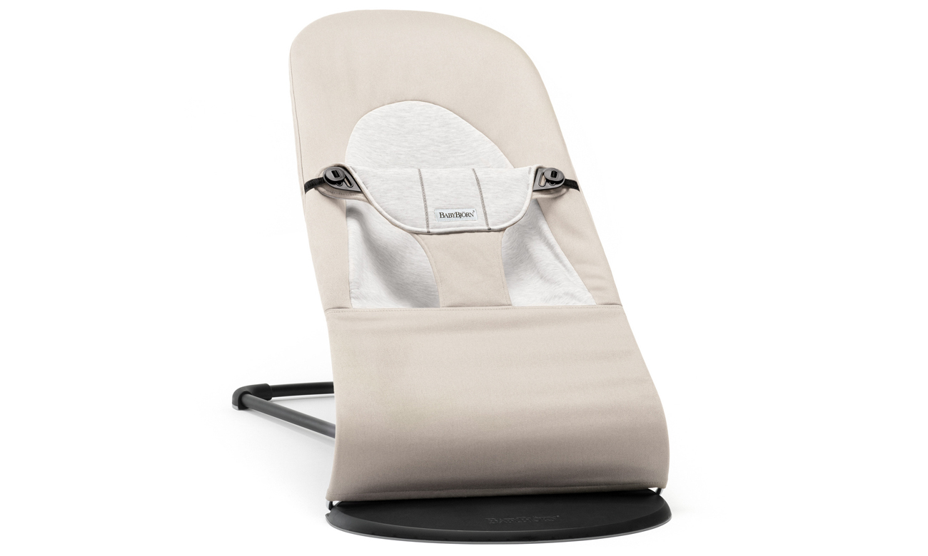 BabyBjorn BALANCE SOFT COTTON/JERSEY Beige/Grey rama Black