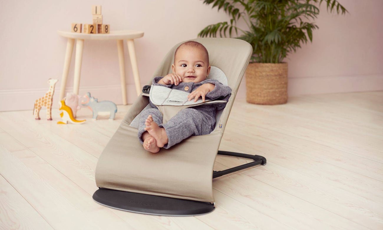 BabyBjorn leżaczek Balance Soft beżowy/szary Leżaczki i bujaczki