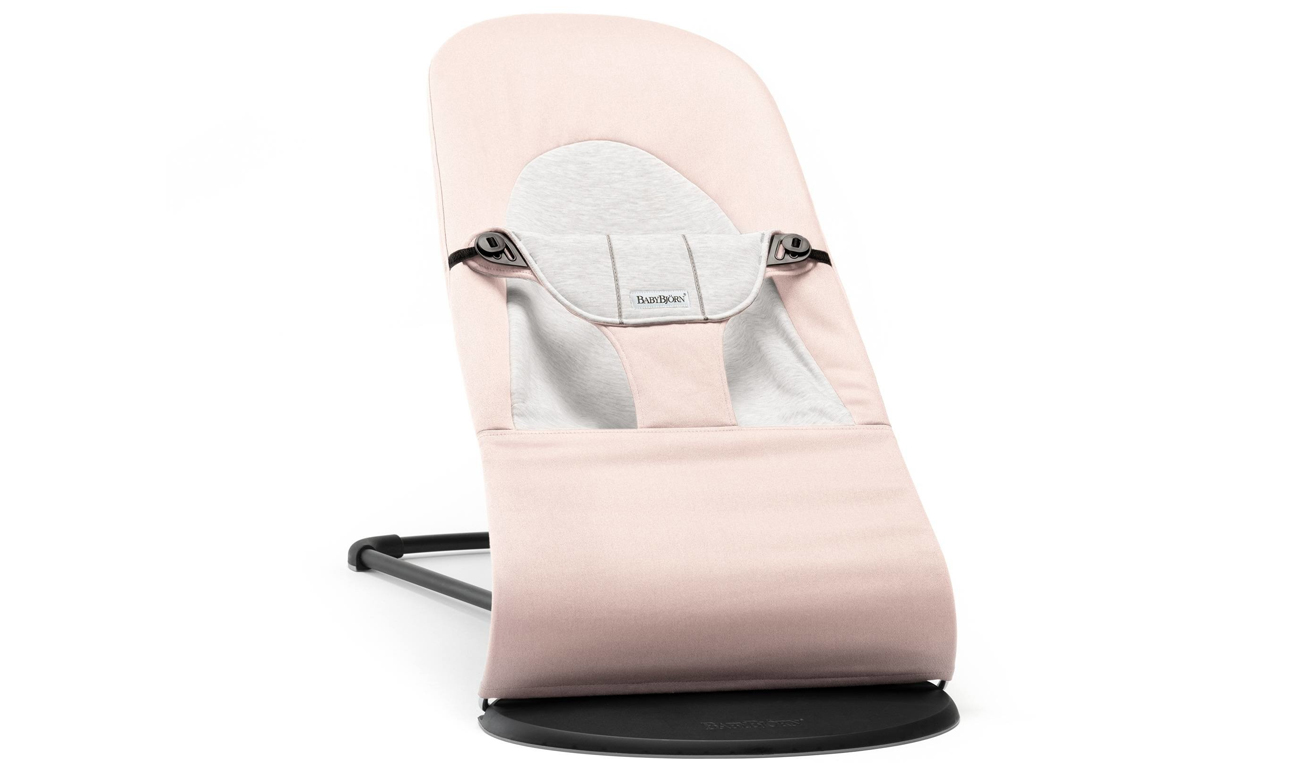 BabyBjorn BALANCE SOFT COTTON/JERSEY Light Pink/Grey rama Black