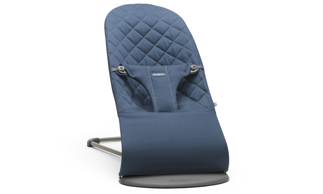 BabyBjorn BLISS COTTON Midnight Blue rama Dark Grey