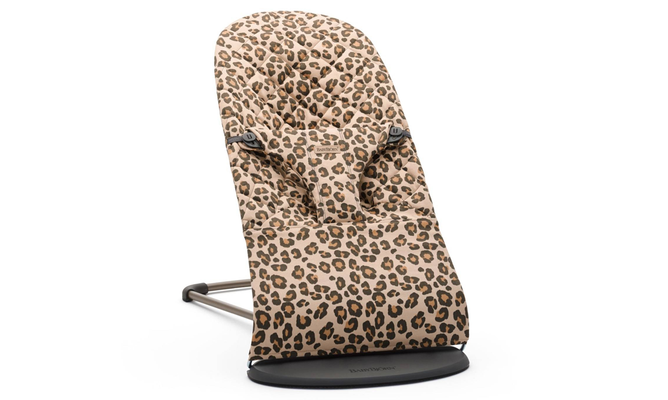 BabyBjorn BLISS COTTON Beige/Leopard rama Black