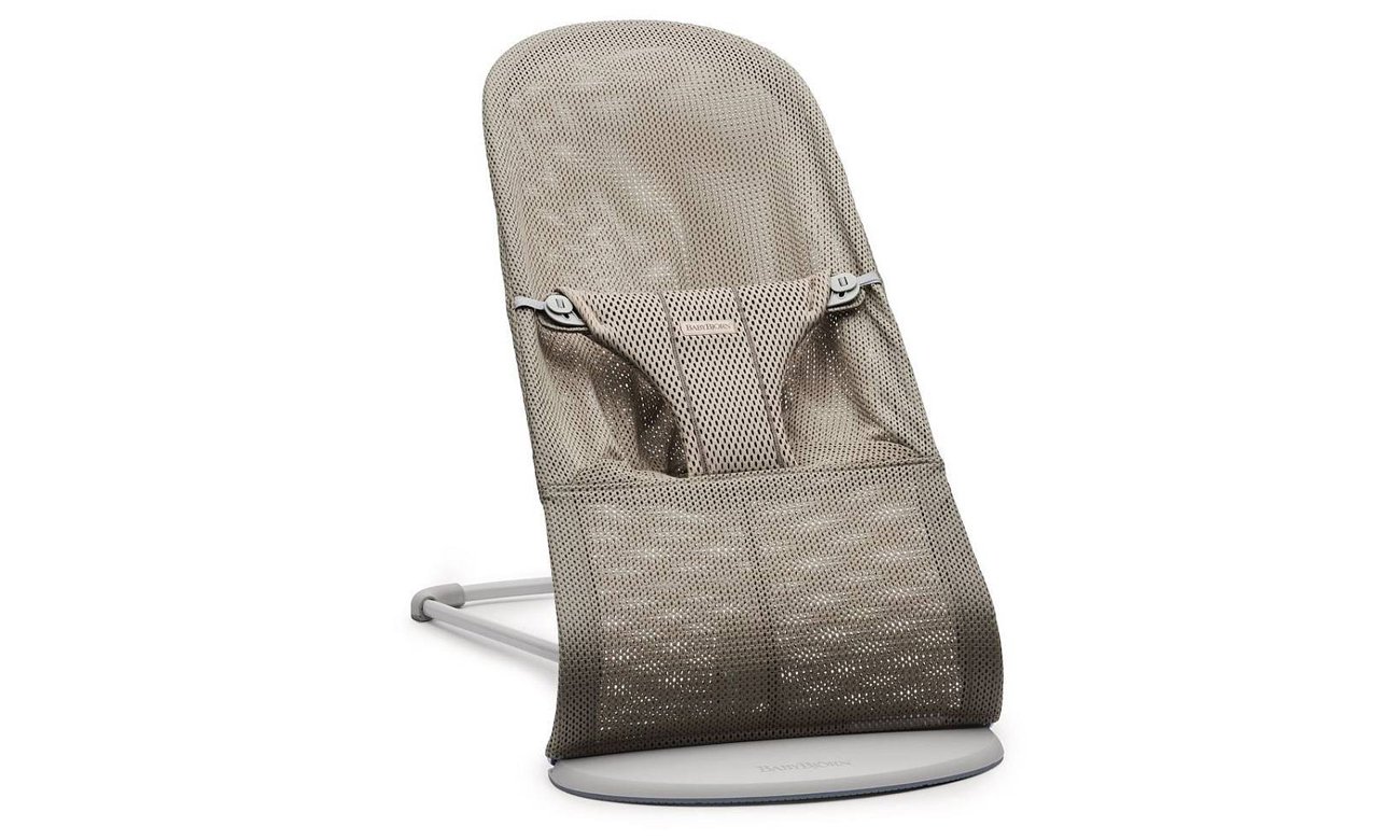 BabyBjorn BLISS MESH Grey Beige rama Light Grey