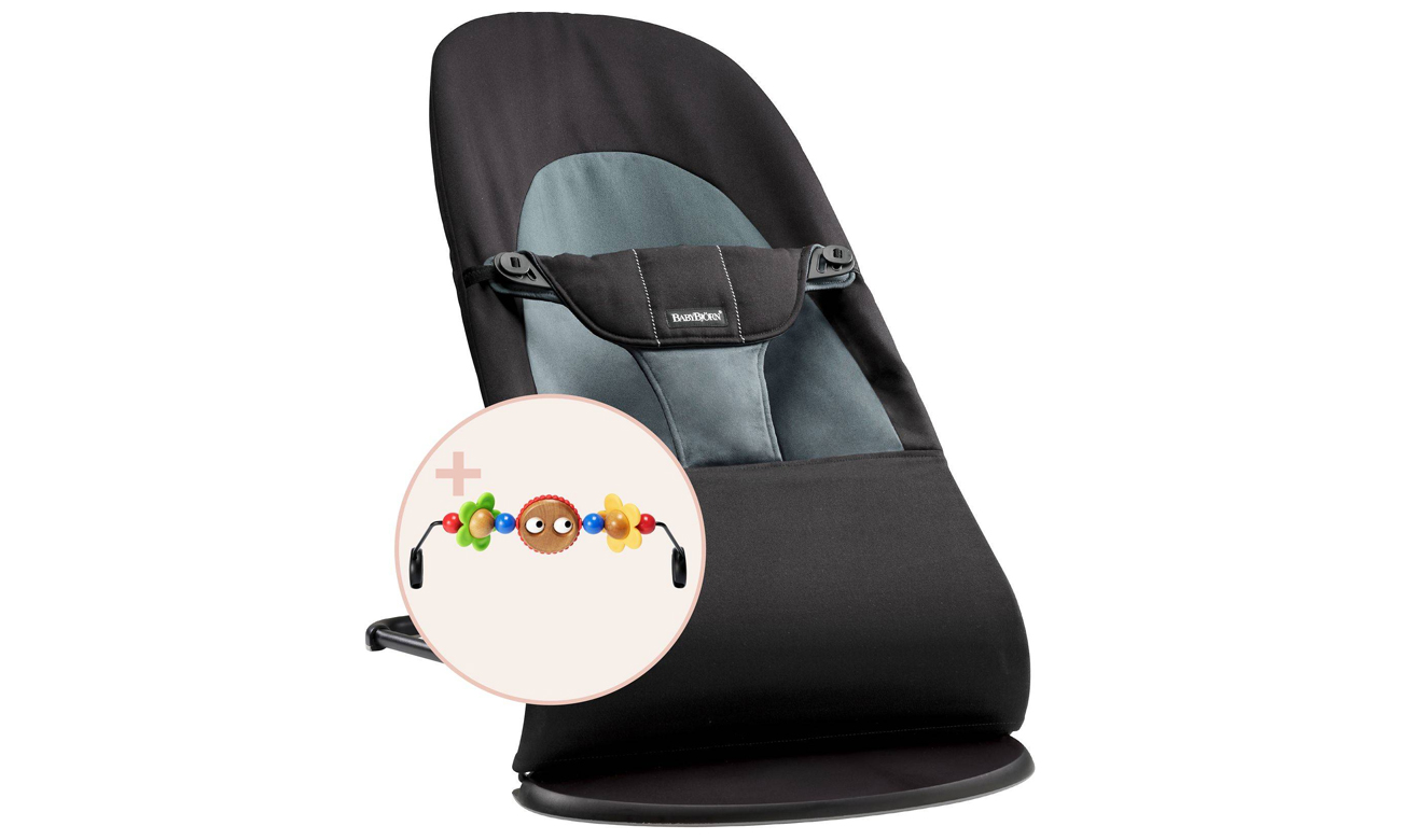BabyBjorn BALANCE SOFT COTTON Black/Dark Grey+Google Eyes