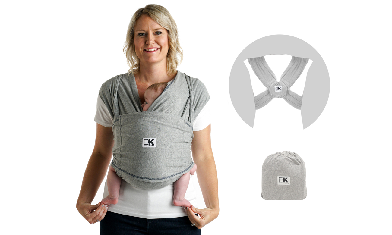Baby K'tan Chusta do noszenia dzieci Original Heather Grey S