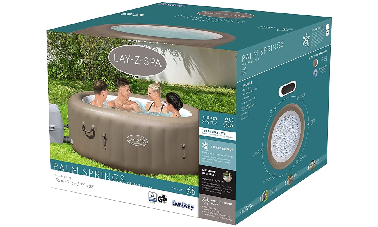 Jacuzzi Bestway Lay-Z-Spa Palm Springs AirJet 196 x 71 cm 60017