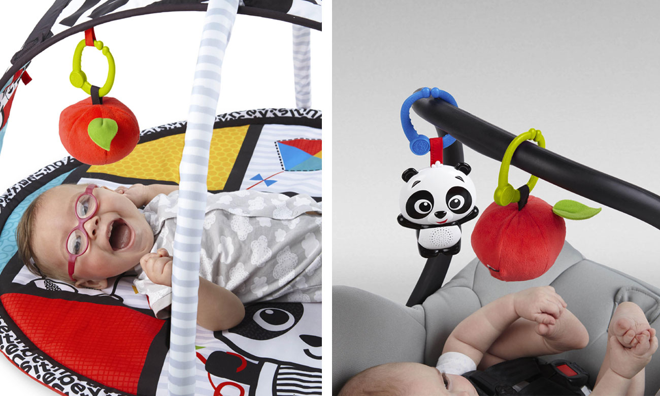 Mata edukacyjna z zabawkami Bright Starts Sensory Panda