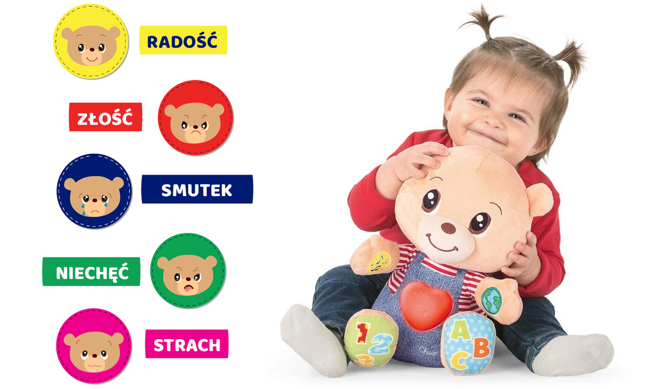 Miś uczący emocji Chicco
