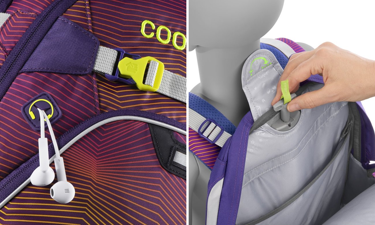 Coocazoo ScaleRale Soniclights Purple system MatchPatch