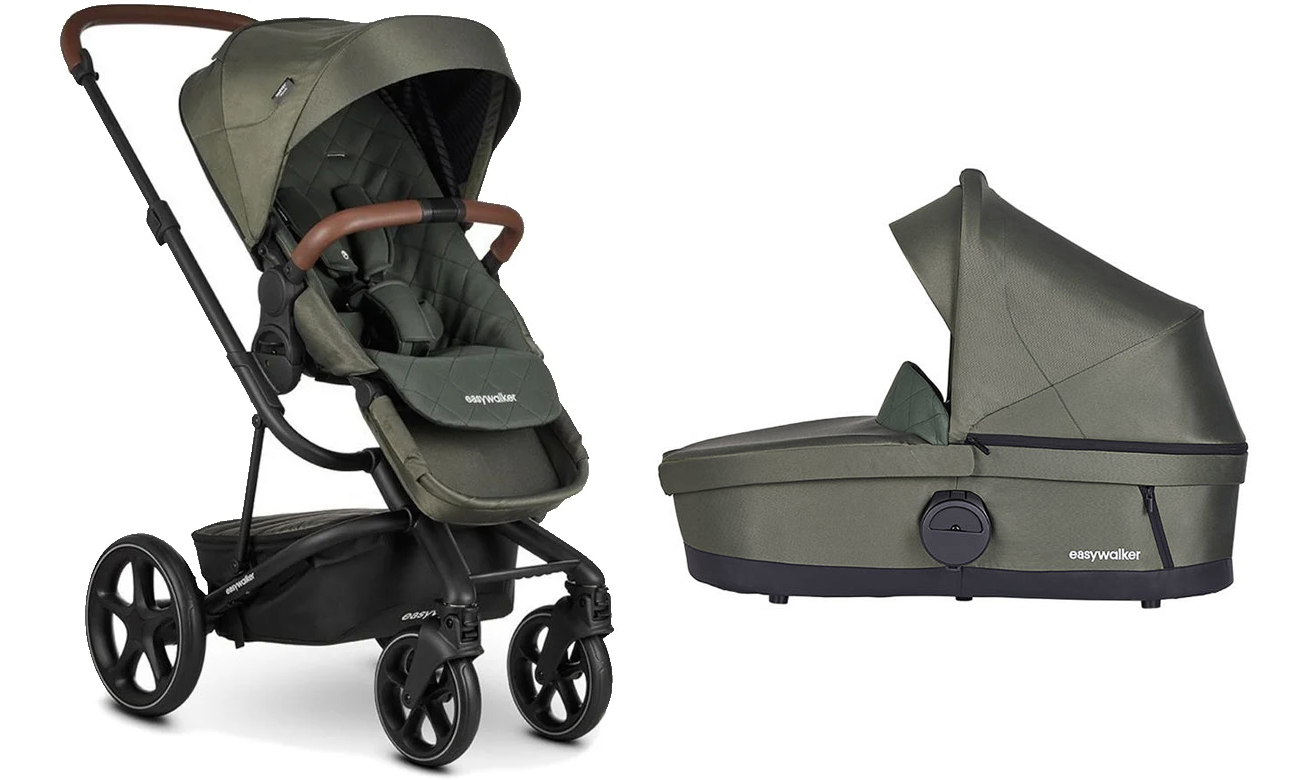 Easywalker Wózek Harvey 3 - zestaw 2w1 Premium Emerald Green + gondola