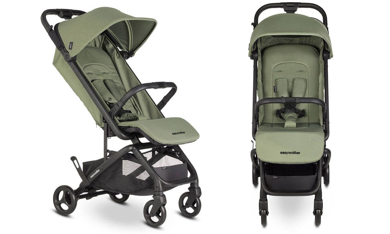 Kompaktowy wózek spacerowy z torbą transportową Easywalker Miley 2 Sage Green