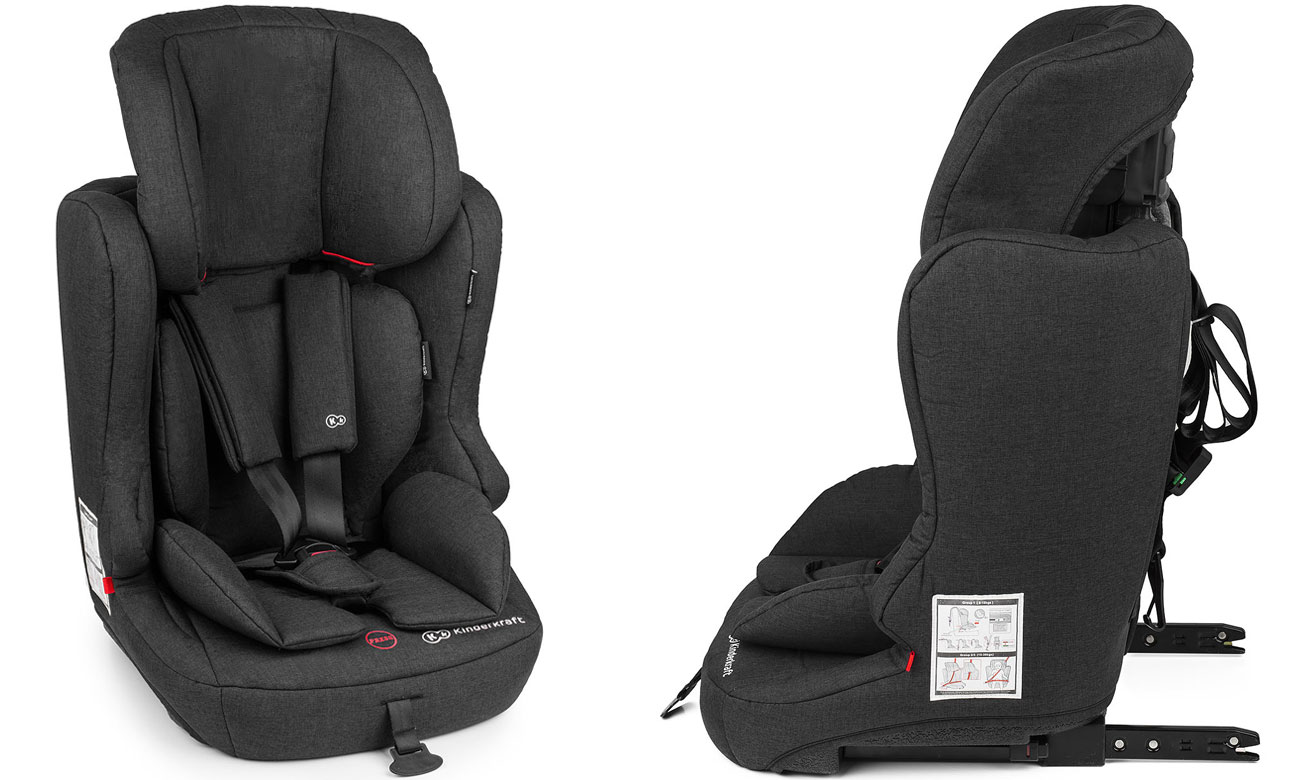 Fotelik samochodowy od 9 kg KinderKraft Fix2Go Isofix Black