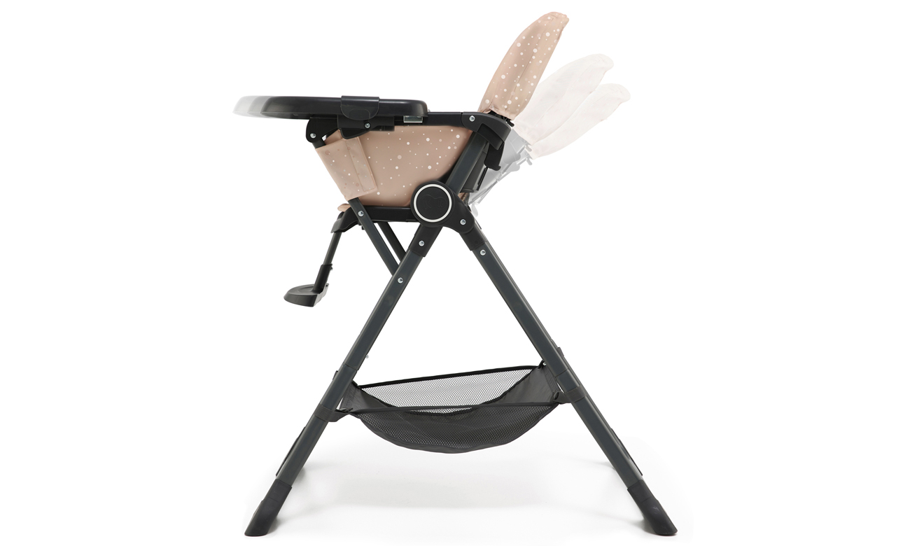 Kinderkraft Highchair Foldee - Chaise de salle à manger pliable - Rose - 69.00