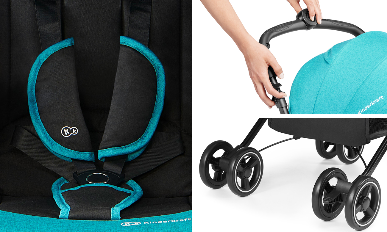 lekki wózek spacerowy kinderkraft mini dot