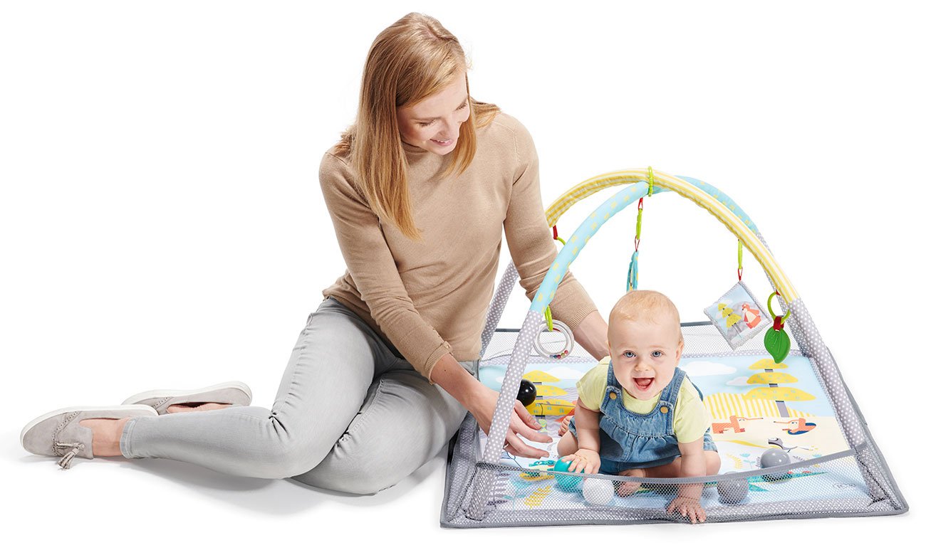 Mata edukacyjna KinderKraft MilyPlay z regulowanym pałakiem