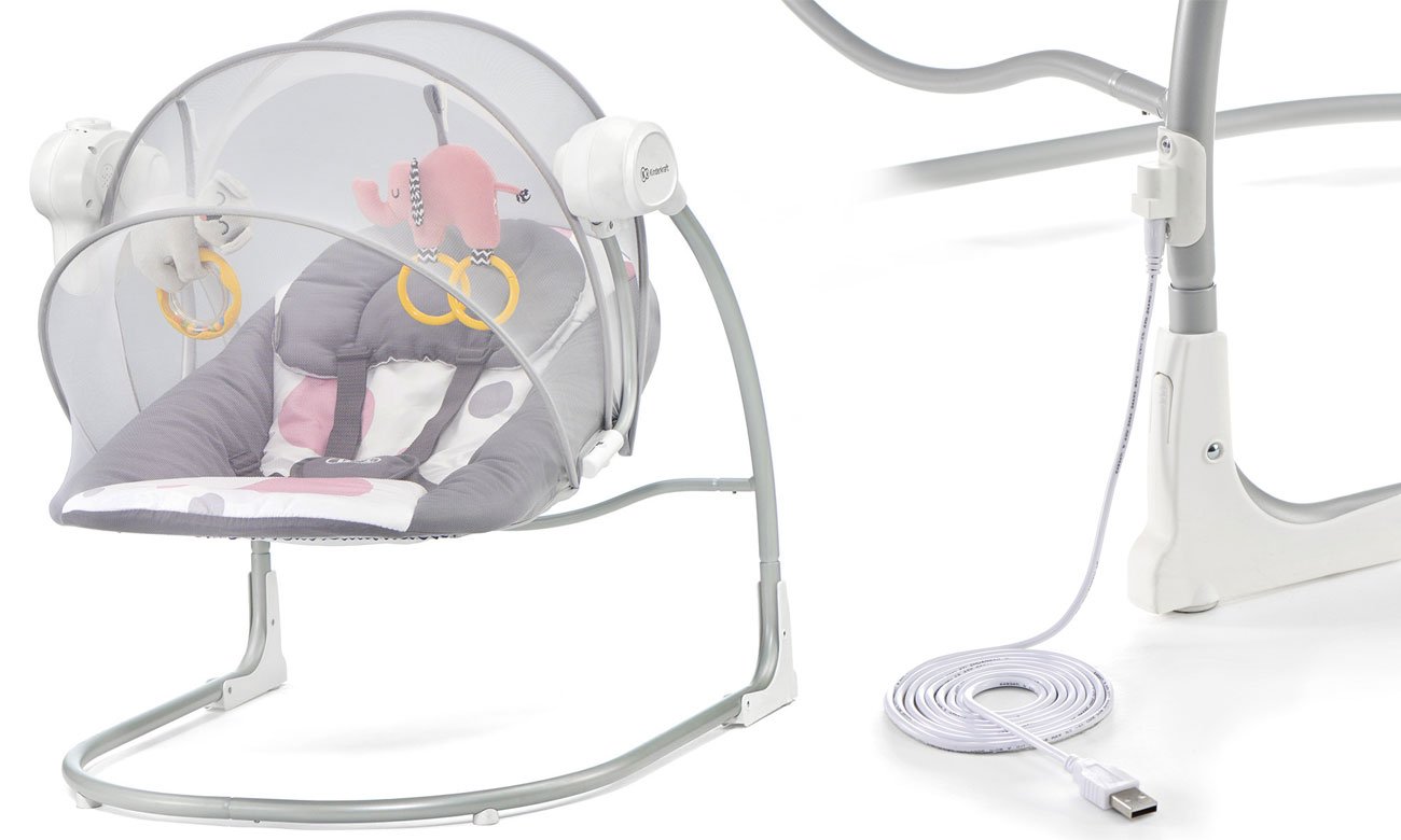 Moskitiera i składanie KinderKraft Minky Pink