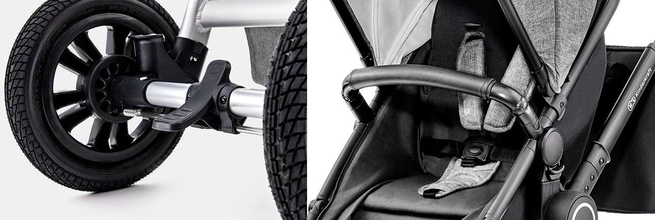 Wózek wielofunkcyjny 2w1 Kinderkraft VEO Black