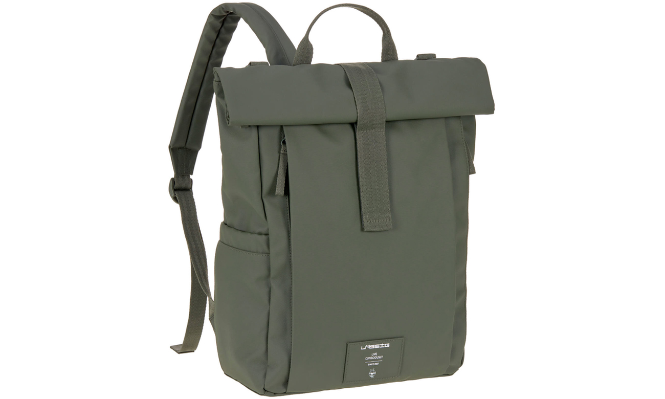 Lassig Green Label Plecak dla mam z akcesoriami Rolltop Up Olive