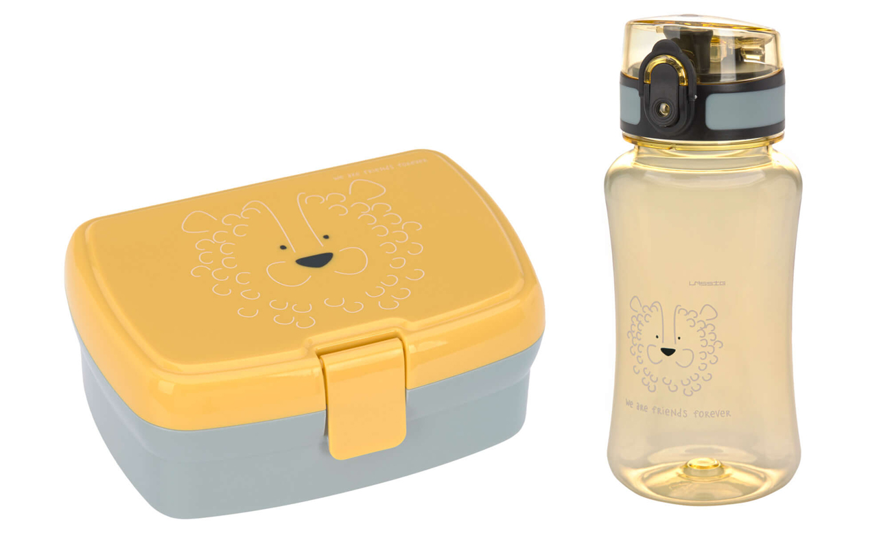 Lassig Zestaw Lunchbox + butelka 460 ml About Friends Lew