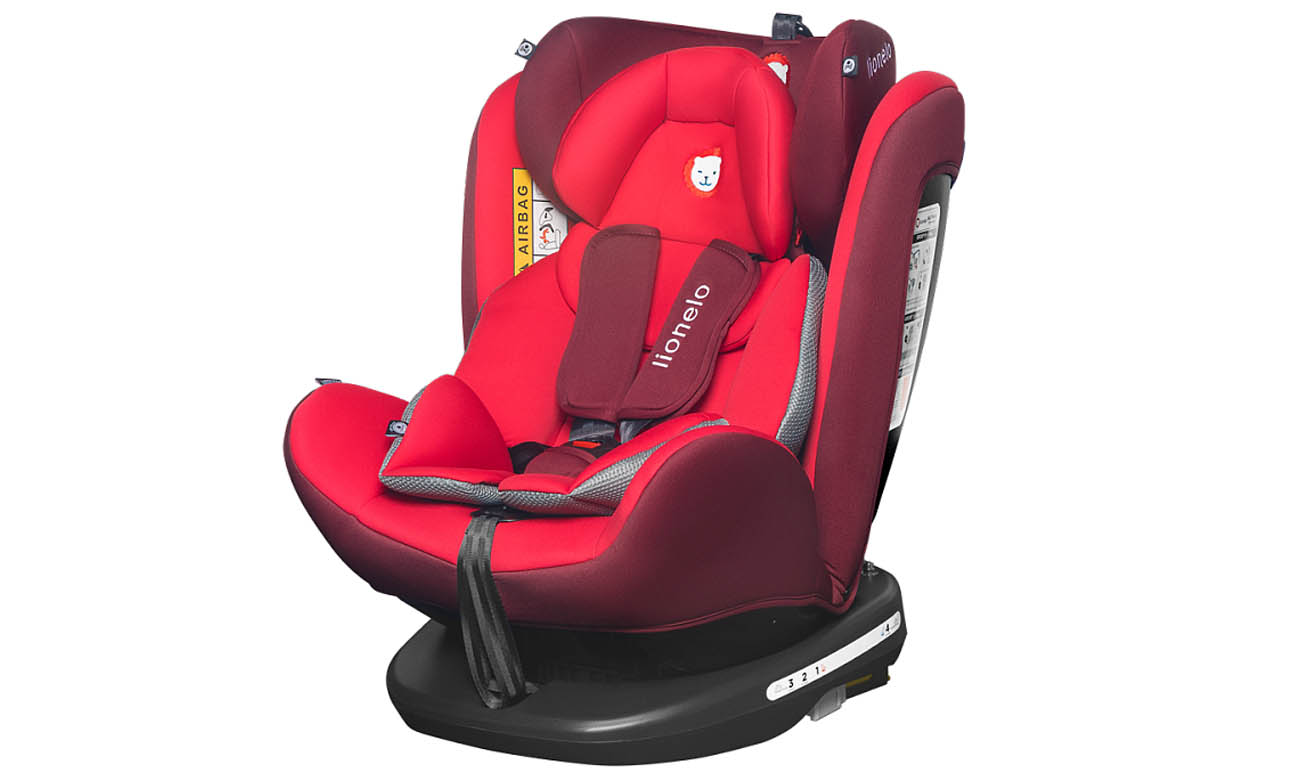 Fotelik samochodowy Lionelo Bastiaan Red/Black