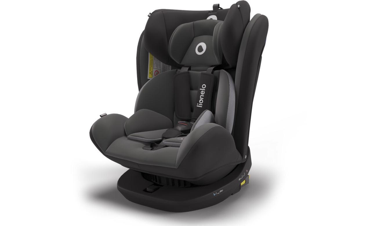 Fotelik samochodowy Lionelo Bastiaan Grey/Black