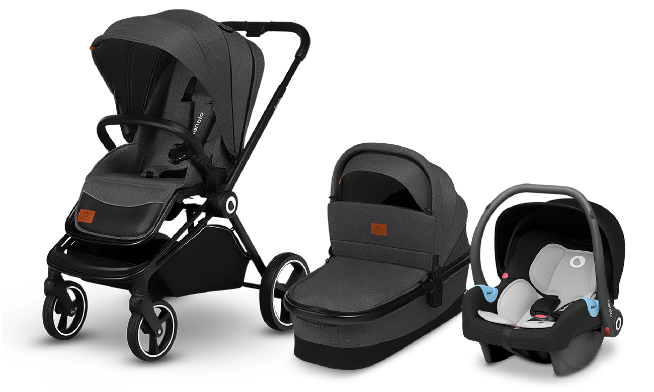 Lionelo Mika zestaw 3w1 Grey Graphite