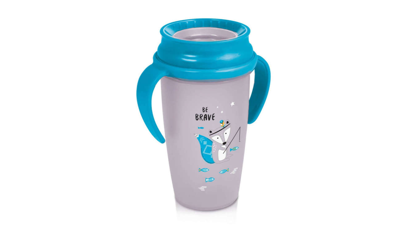 Lovi Kubek Niekapek 360 350ml 14m+ Szary
