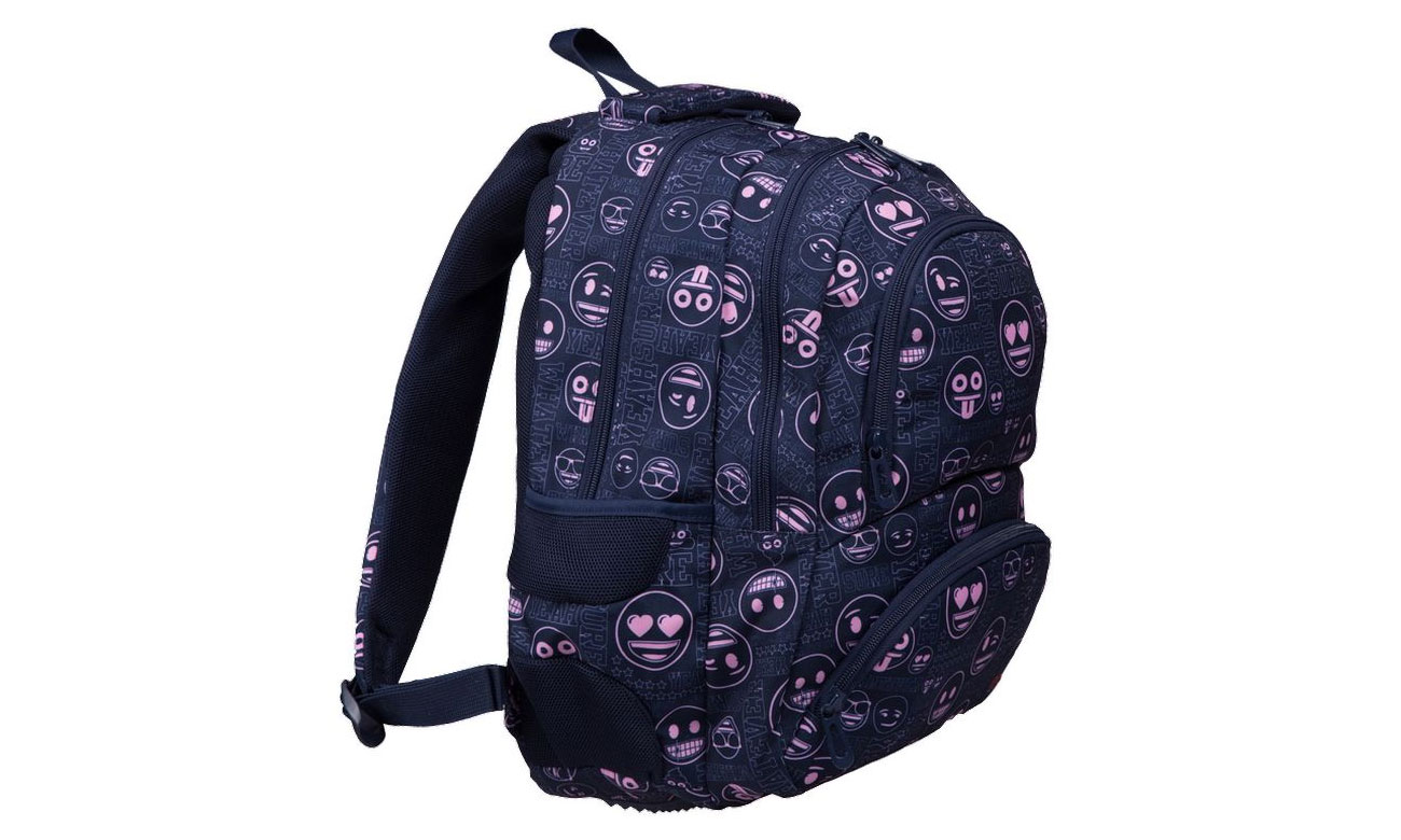 Majewski Plecak szkolny Emoji Pink BP-07 5903235207334