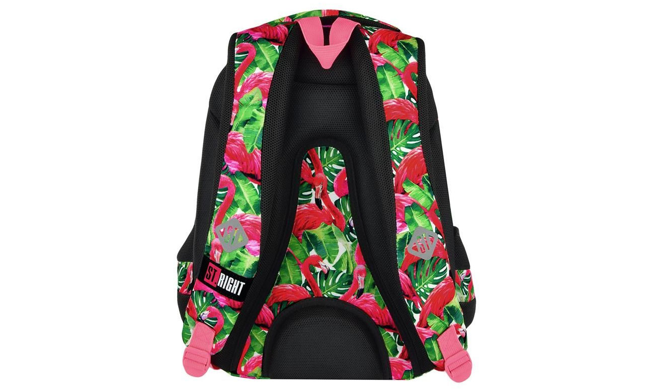 usztywniany plecak majewski Flamingo Pink & Green