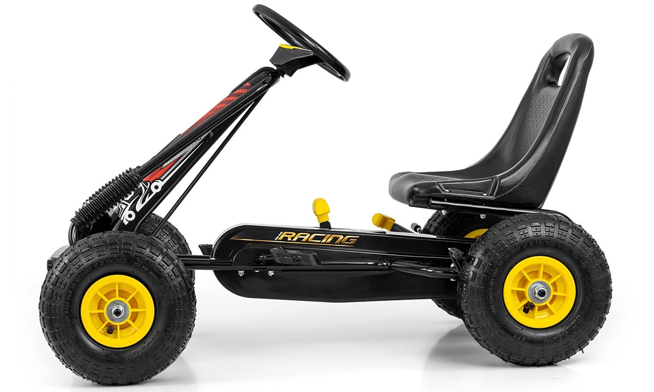 Milly Mally – Kart à Pédales Thor, Robuste, Siège Réglable, Marche Avant/arrière, Pneus Gonflables, De 3 à 8 Ans