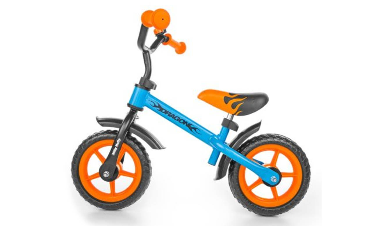 Milly Mally Rowerek biegowy Dragon niebiesko-pomarańczowy
