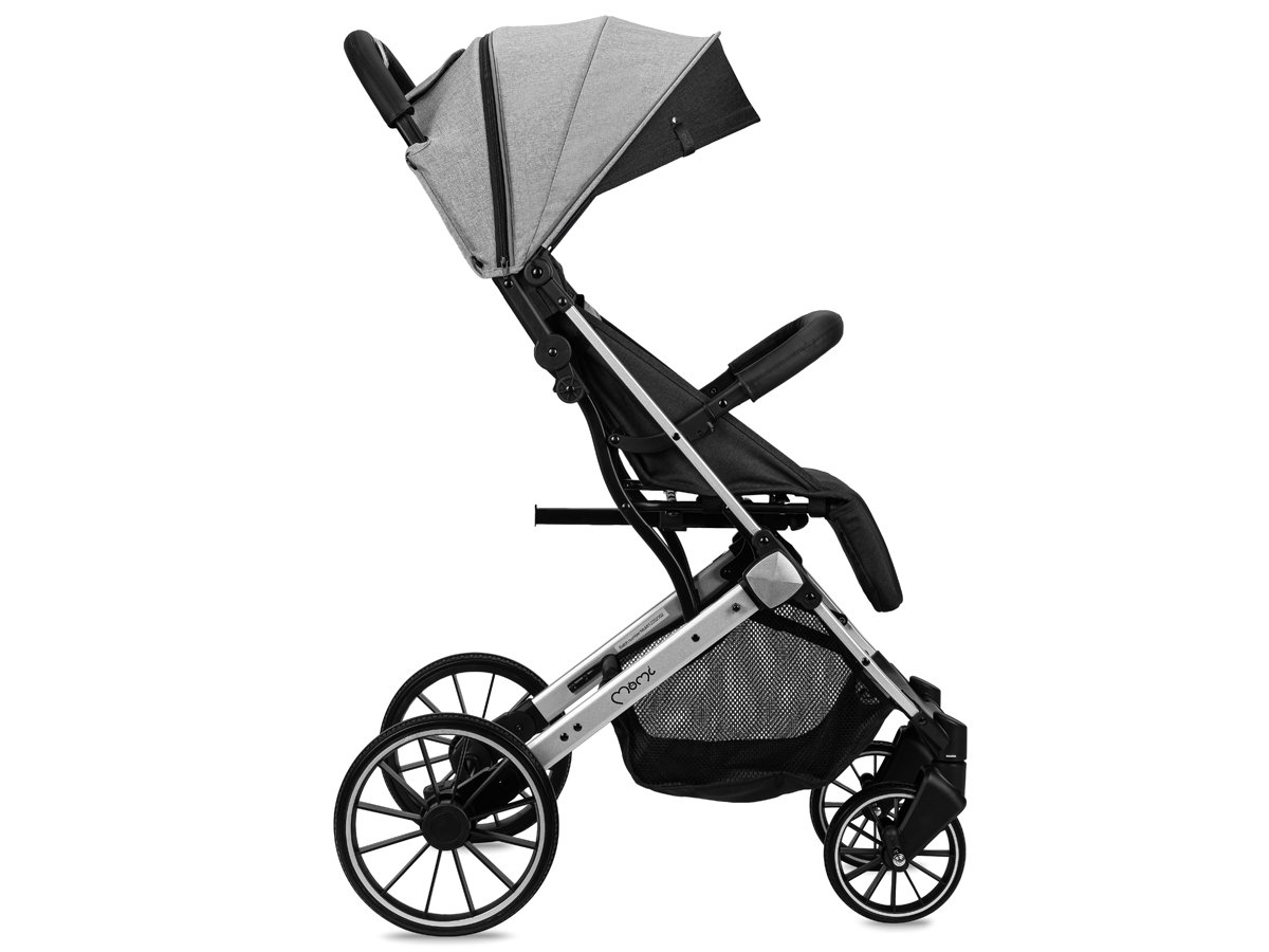 MoMi ESTELLE PLUS LIGHT wózek spacerowy szary